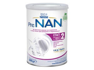 Nestlé PreNAN® Етап 2, Диетична храна за недоносени и родени с ниско тегло бебета Nestlé PreNAN® Етап 2, Диетична храна за недоносени и родени с ниско тегло бебета