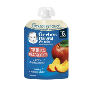 Gerber Natural for baby Ябълка и праскова пюре