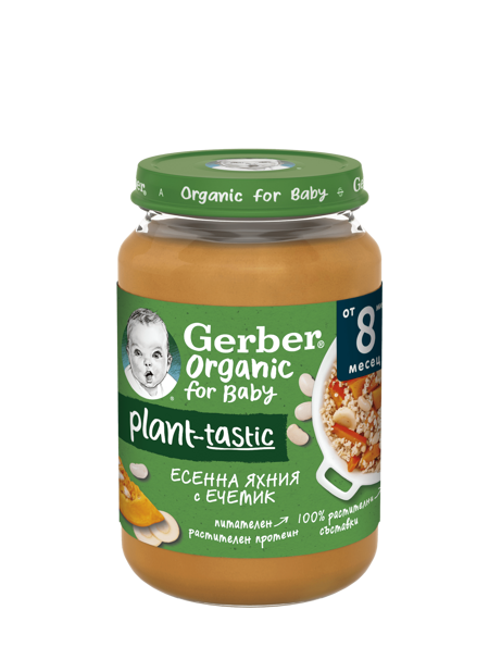 Gerber organic plant-tastic яхния с ечемик front