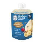 Gerber Natural for baby Круша, банан, малина с мюсли