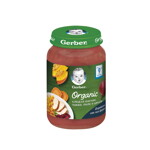 Gerber® Organic Сладък картоф, тиква, пиле и цвекло пюре